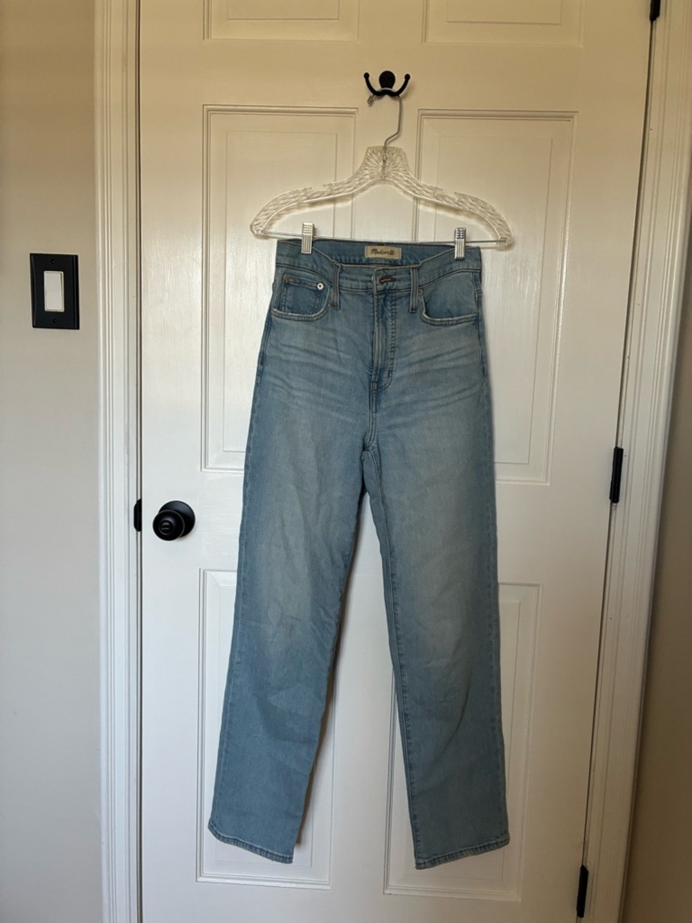 Madewell Light Blue High-Rise Straight Jeans
